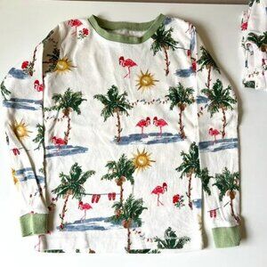 Tropical Christmas Burt's Bee Baby Pajamas size 5T